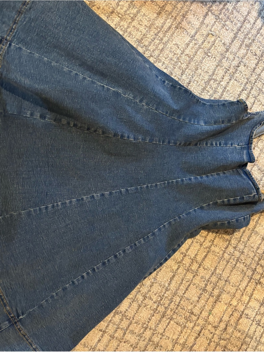 Mustard Seed Dark Blue Denim Zip Dress - Picture 3 of 4